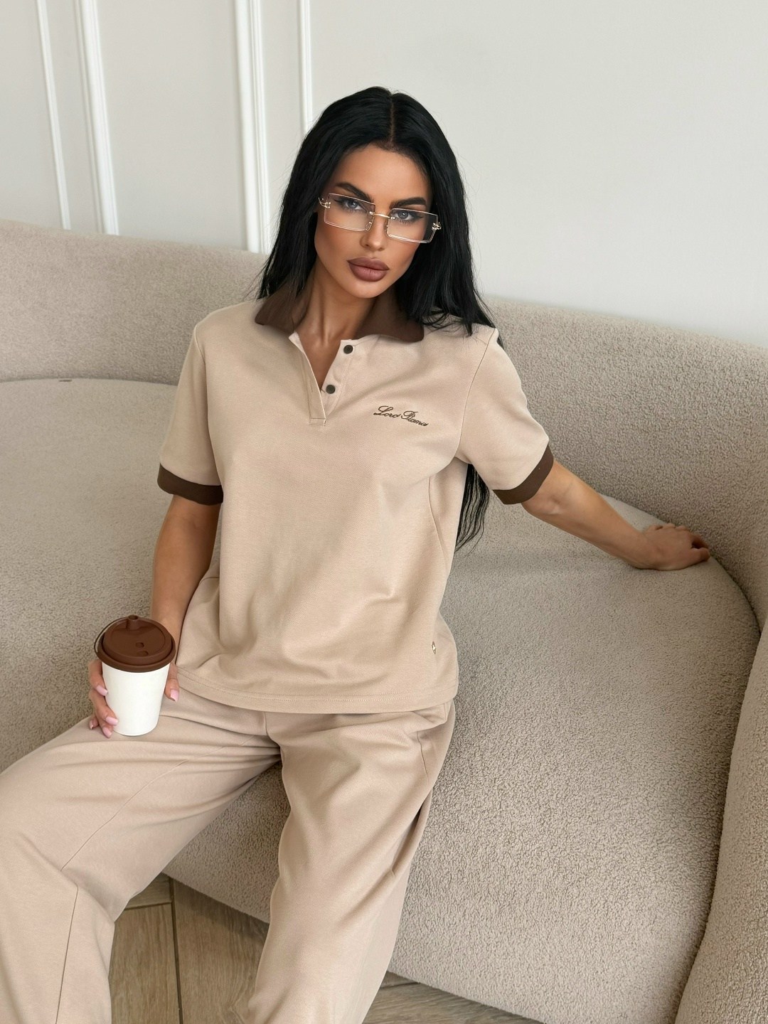 костюм женский,костюм с брюками,стильные костюмы,бежевый костюм,костюм с кофтой