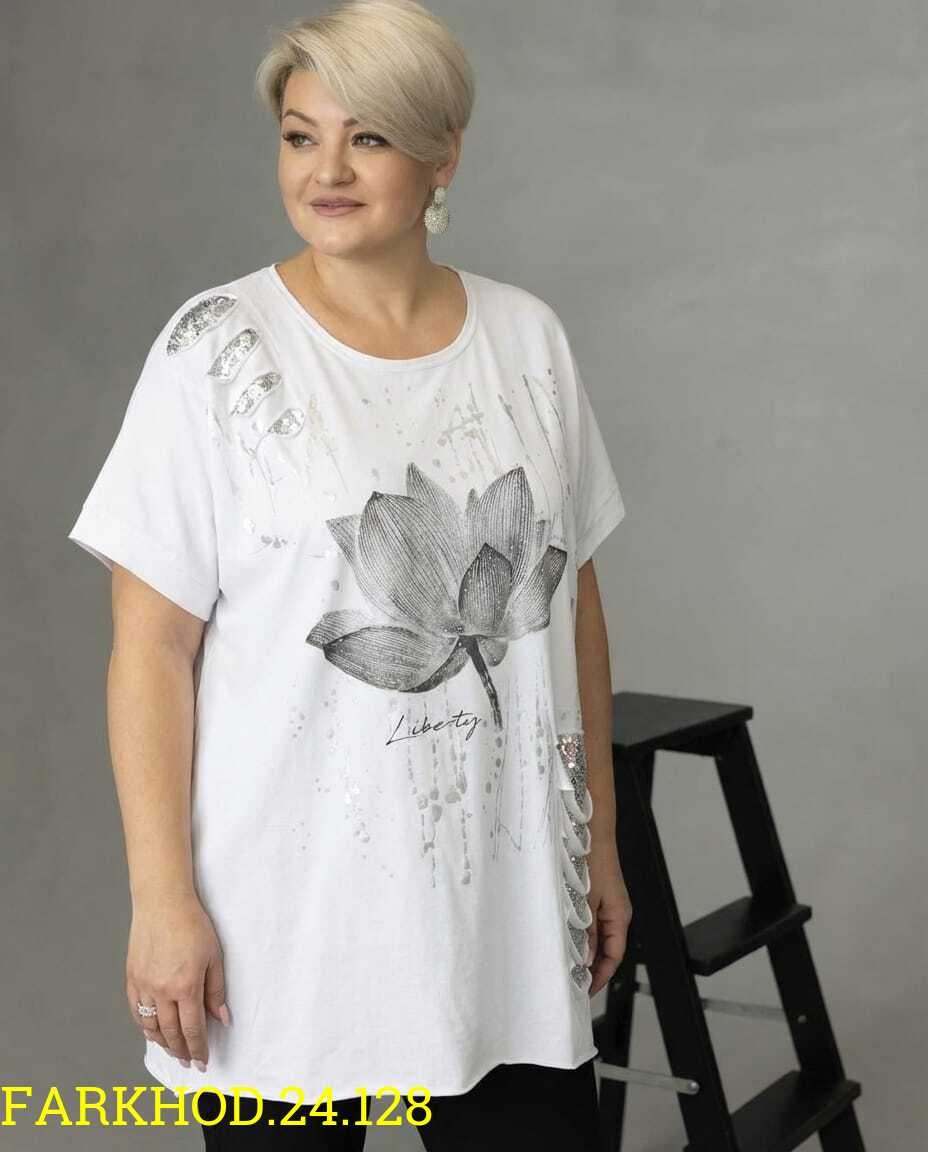 женская футболка больших размеров,женская футболка,туника женская,модная туника,футболка больших размеров летняя