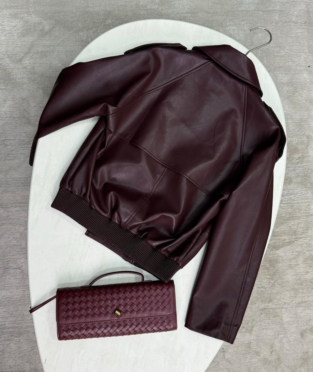 кожаная куртка,стильная куртка,кожаная женская куртка,косуха куртка,косуха куртка кожаная с поясом chauzi