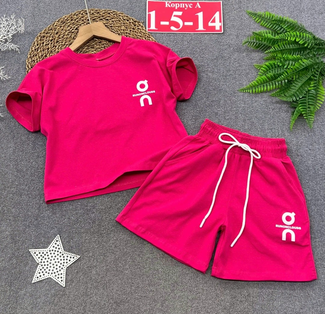 костюм для девочек,детский костюм с шортами,шорты для девочек,комплект футболка шорты,костюм трикотажный
