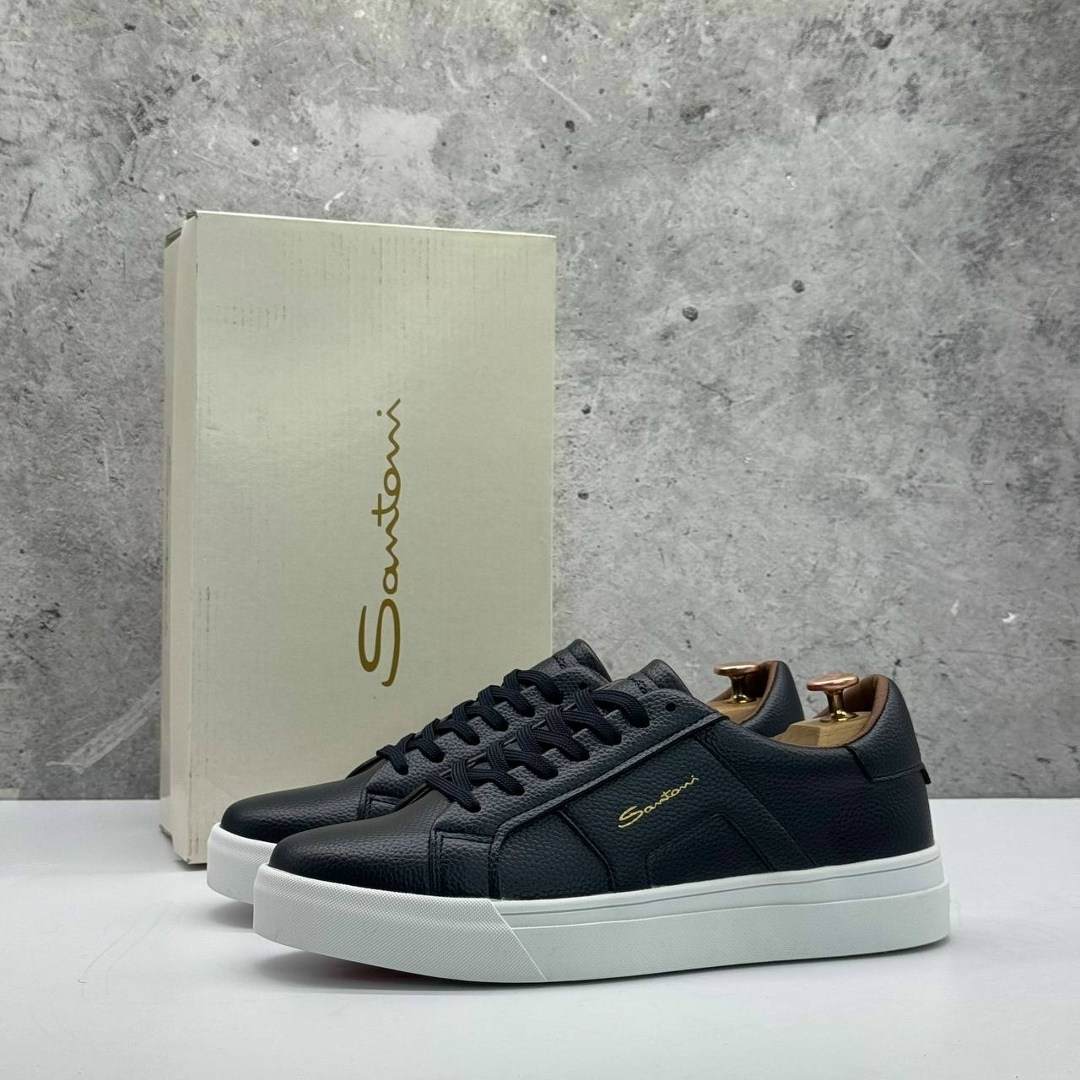 кеды мужские кожаные santoni черные premium,мужские кеды santoni,кеды мужские santoni черные,кеды мужские,кеды мужские кожаные