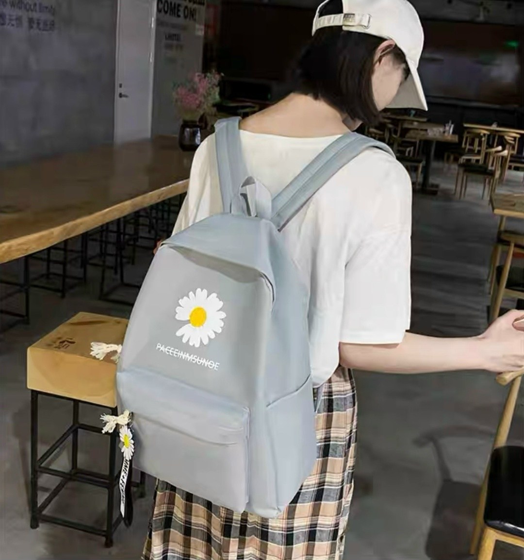 рюкзак с ромашками для школы,рюкзак школьный для подростков набор 4 в 1,рюкзаки школьный для девочки подростков портфель,набор рюкзак с ромашкой,рюкзак повседневный школьный