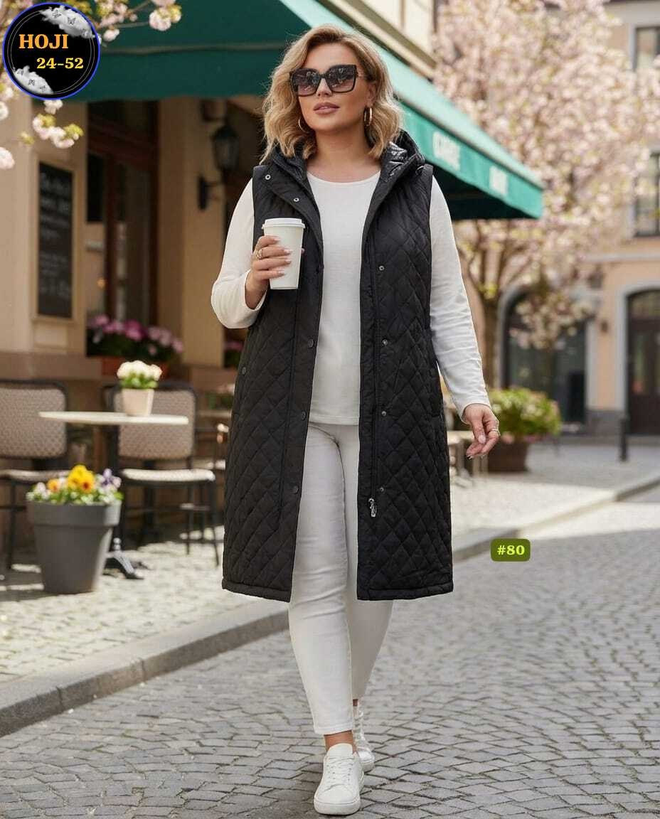 жилетка женская,жилет на синтепоне,жилетка удлиненная,жилет,жилет женский длинный стеганый