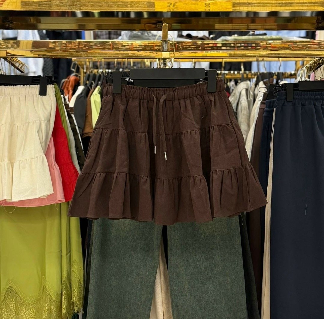 юбка с оборками,юбка,белая юбка,юбка в корейском стиле,женская юбка