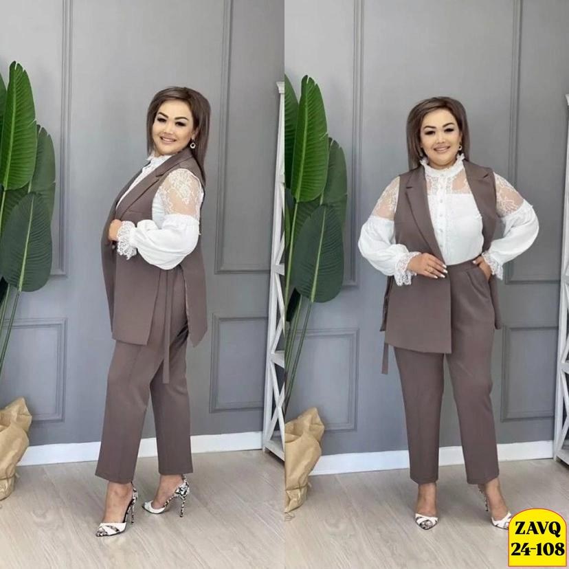 костюм брючный двойка с жилеткой,женские костюмы больших размеров,брючные костюмы для женщин,костюм тройка женский брючный,брючный костюм