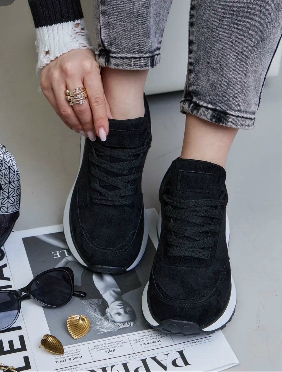 кроссовки женские,кроссовки женские черные,замшевые кроссовки,,кроссовки женские натуральная замша