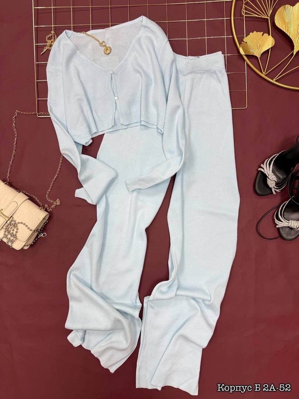 трикотажные костюмы,костюм двойка кашемир,трикотажный вязаный костюм в рубчик с брюками палаццо,костюм женский,трикотажные костюмы женские