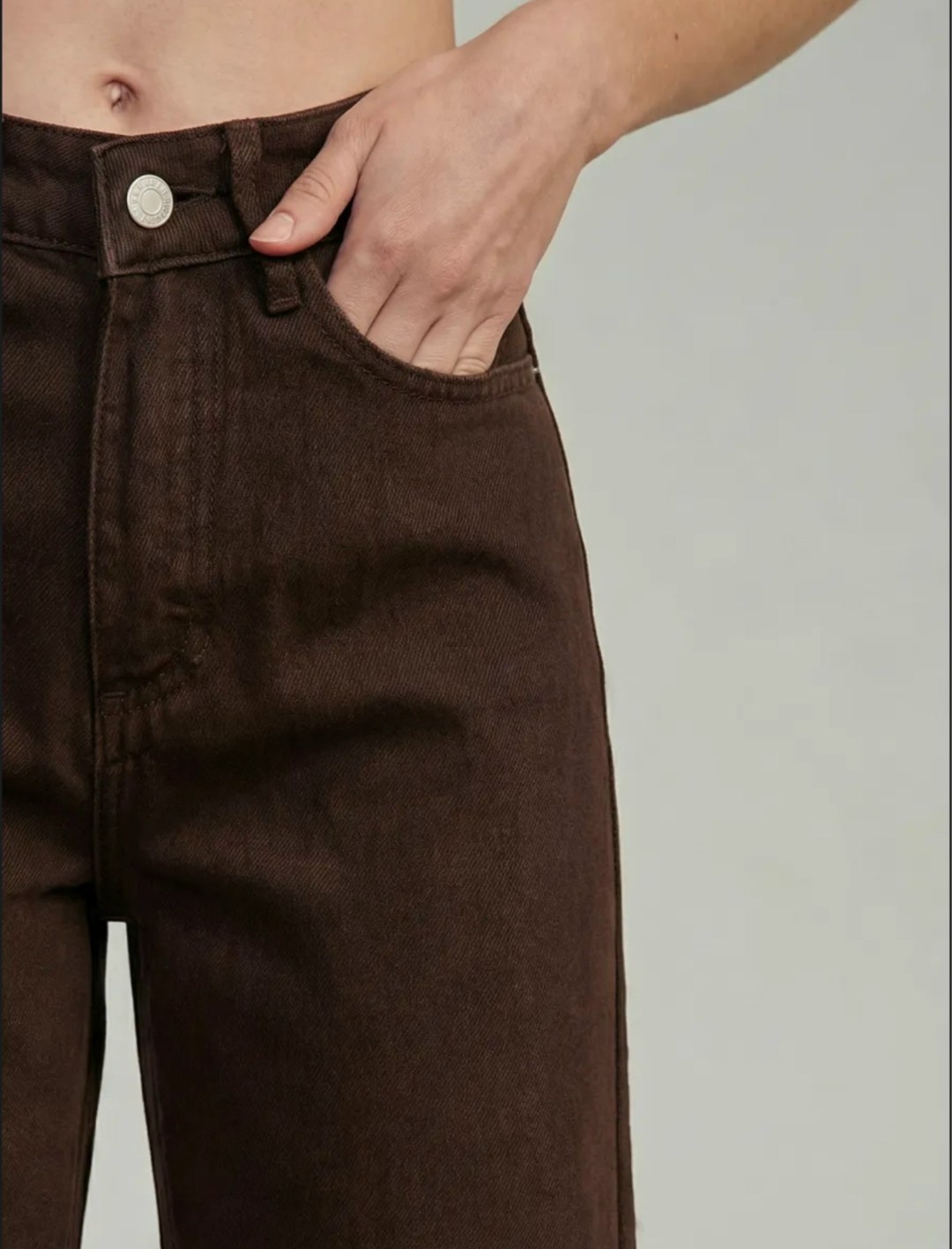 коричневые джинсы женские,коричневые джинсы,джинсы прямые широкие трубы salendo,широкие джинсы,джинсы широкие коричневые