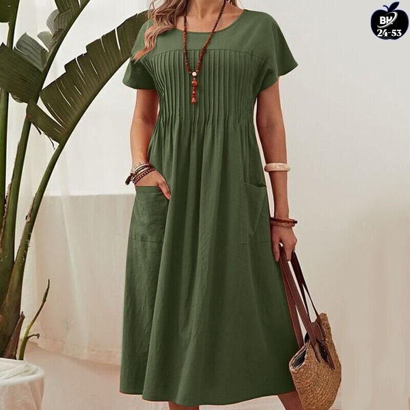 женское летнее платье из льна,женские платья летние,женские повседневные платья,платье летнее,платье повседневное свободное
