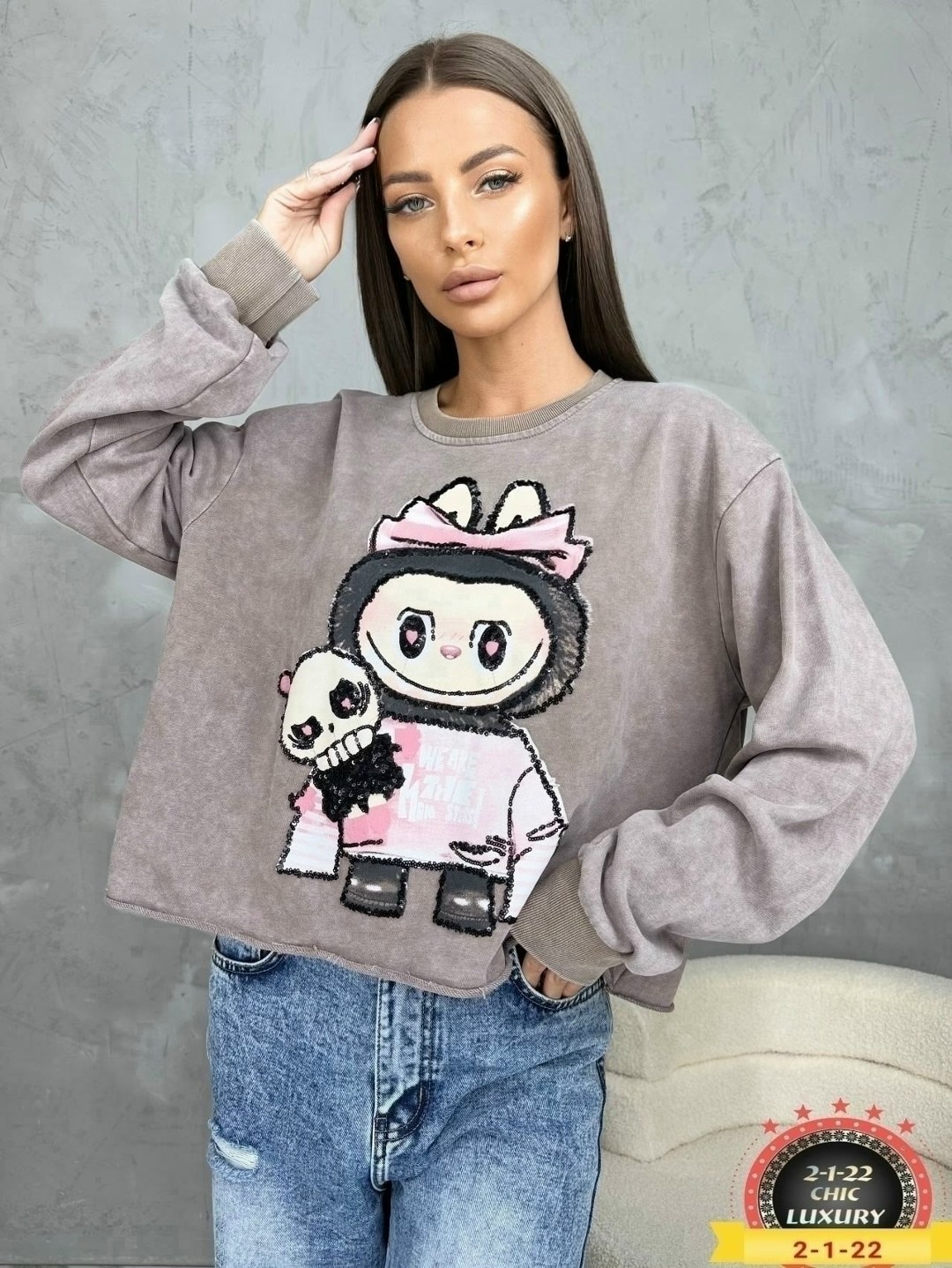 толстовка модная,свитшот женская,свитер женский с принтом,толстовка стильная,кофта варенка оверсайз с принтом микки маусом