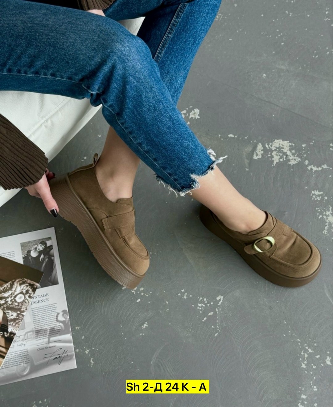 , женская,лоферы женские,повседневная ,лоферы замш