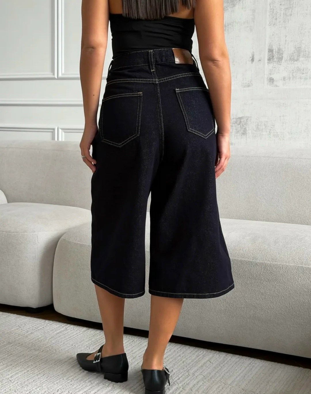 джинсовые брюки,шорты кюлоты,женские джинсы кюлоты,джинсы повседневные,джинсы кюлот