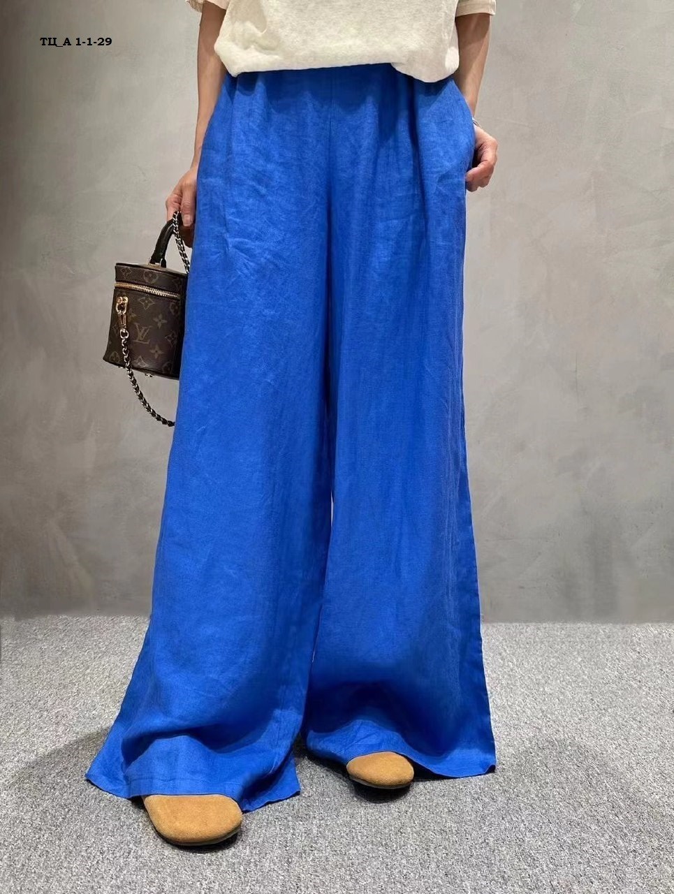 брюки женские льняные широкие,льняные брюки палаццо женские,женские льняные свободные брюки lanmrem,брюки летние льняные палаццо mori kei,женские повседневные хлопковые льняные широкие брюки