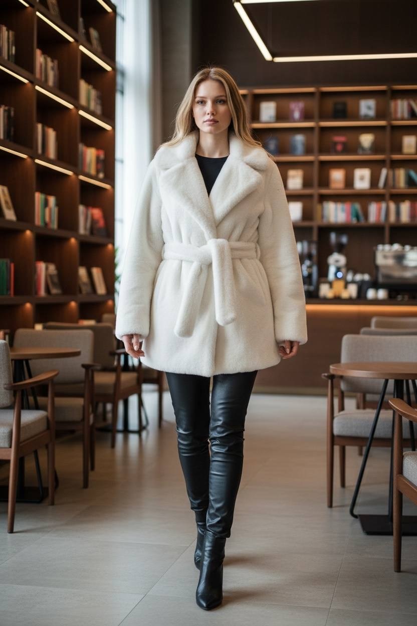 белая шуба,белая короткая шуба,шубка,белая норковая шуба,шуба искусственная