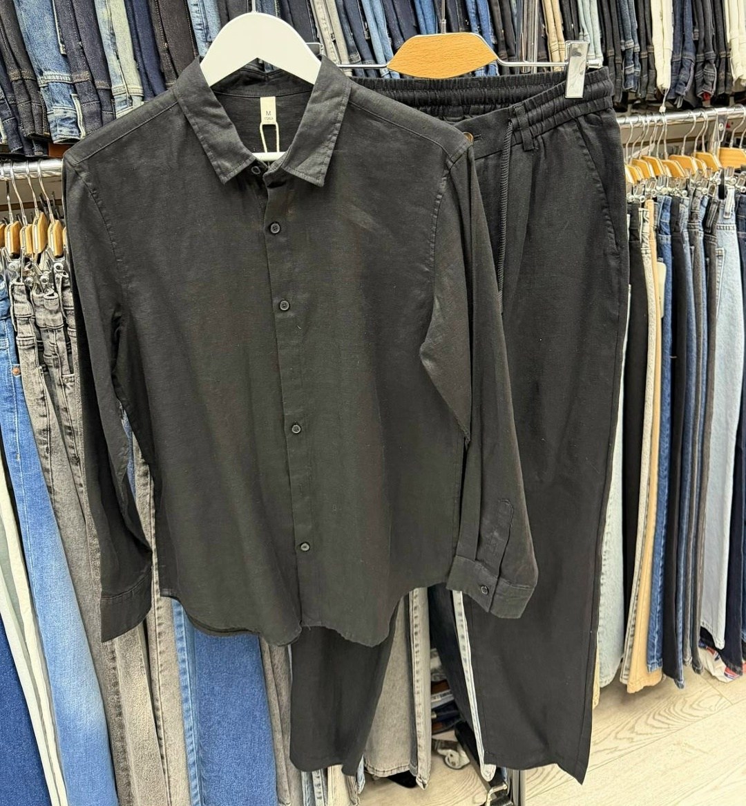 льняная рубашка,льняная рубашка мужская,повседневная рубашка,рубашка зеленая,рубашка