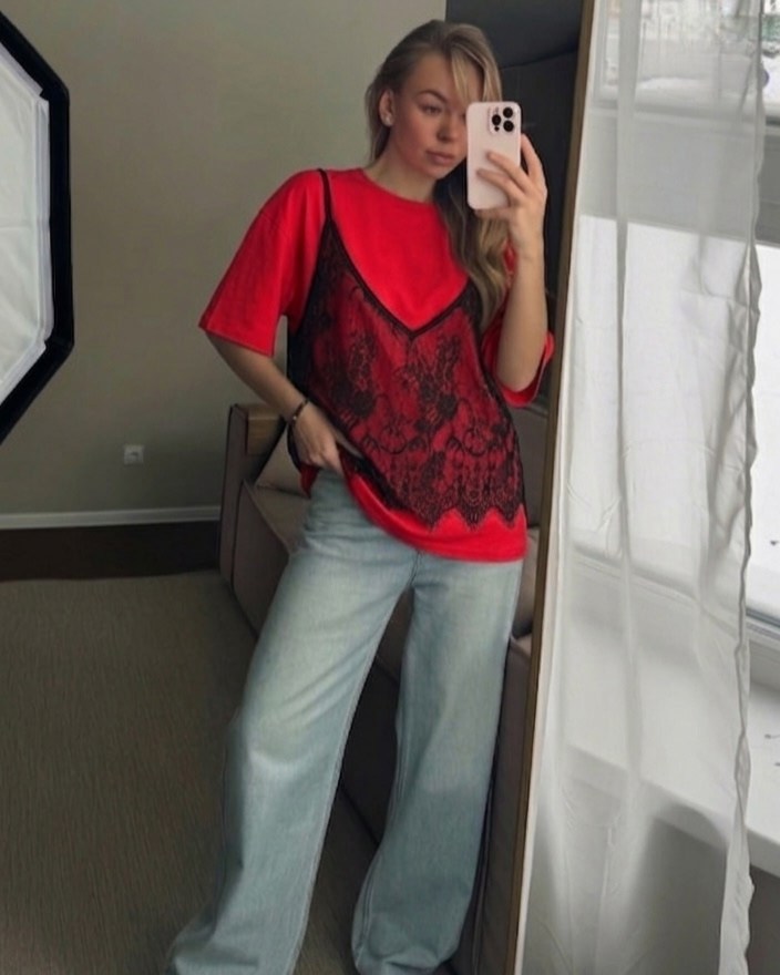 мода стиль,футболка с кружевом,стильные наряды,женская футболка,футболка "кружево" белый женская