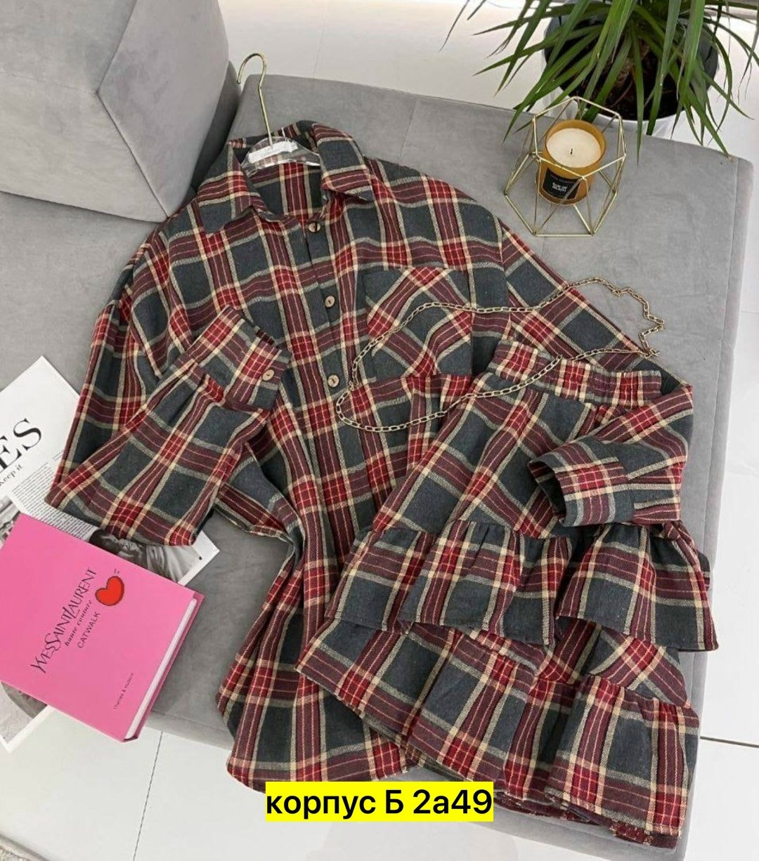 костюм с юбкой и рубашкой,костюм с рубашкой,комплект одежды женские,костюм в клетку с юбкой,женская рубашка в клетку