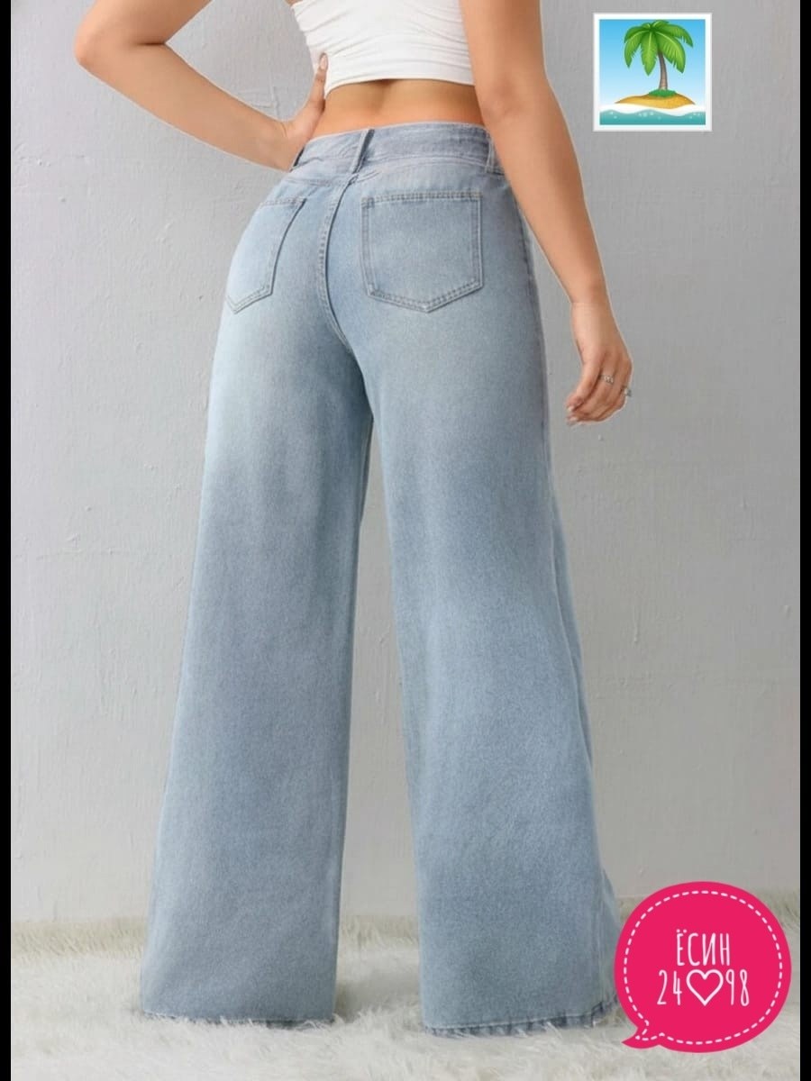 джинсы широкие,женские джинсы,джинсы палаццо цветные,голубой джинсы широкие трубы клеш,джинсы широкого кроя с высокой талией светло-голубые