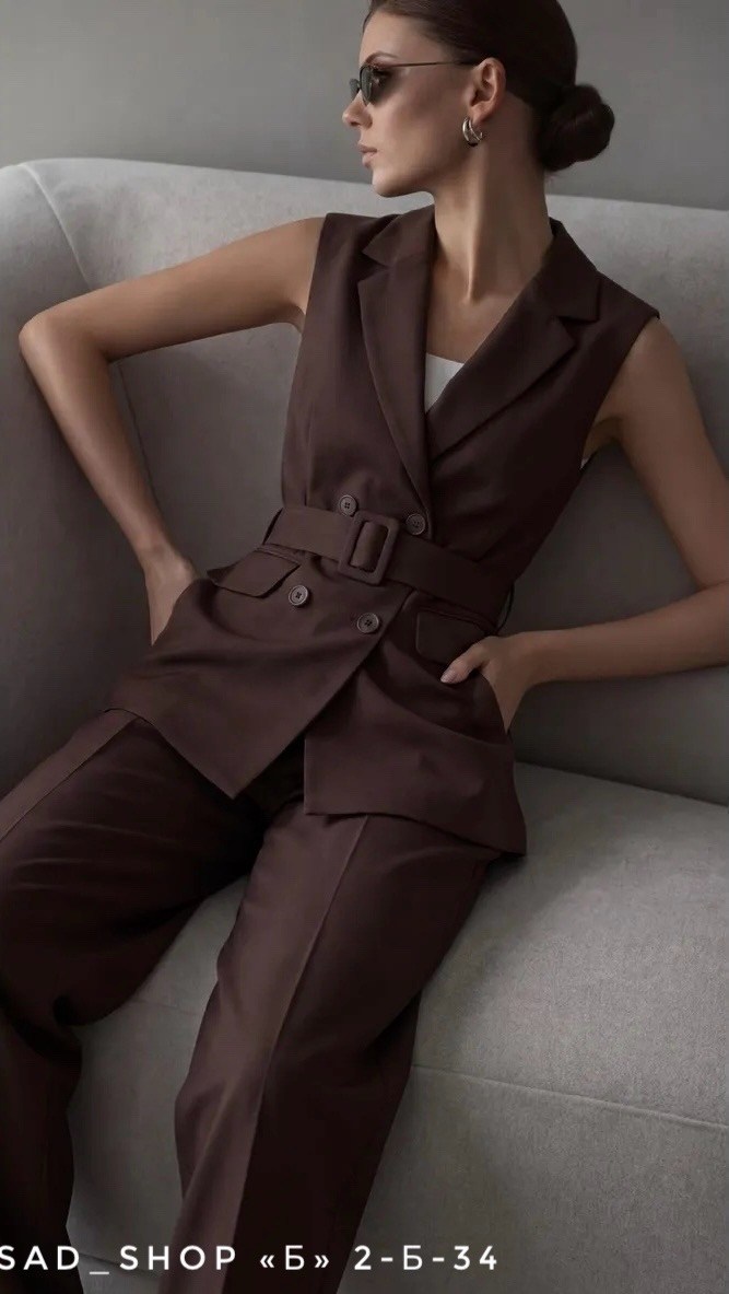 брючный костюм,костюм брючный деловой,костюм женский брючный,костюм брючный с жилеткой деловой,брючный костюм женский с жилетом