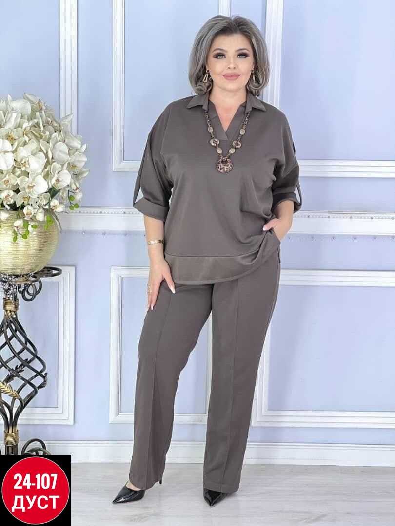 женский костюм,двойки костюмы,женский костюм больших размеров,брючный костюм больших размеров,костюм жатка женский летний брючный
