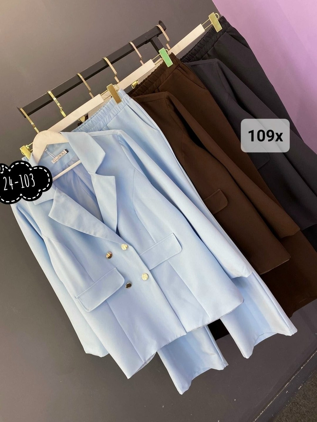 брючный костюм alanicollection 2143 голубой размер 52,брючный костюм alani collection 2143 голубой двойка,костюм брючный двойка классический больших размеров kov@levich 145310493,брючный костюм 2143 г