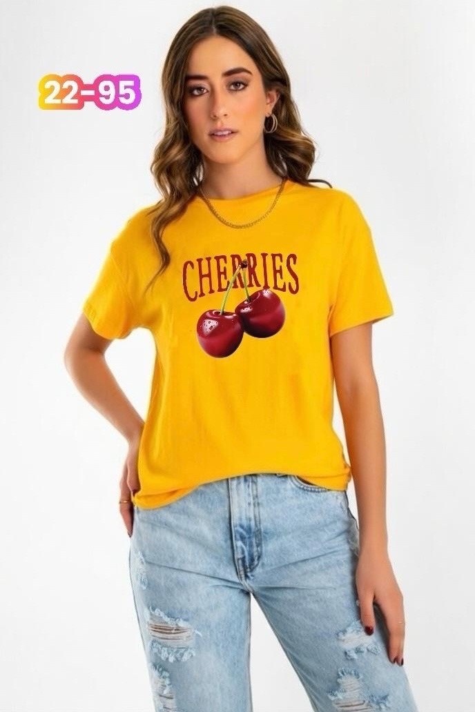 футболка с вишней,футболки женская,футболка с принтом вишня,футболка с вишенками,женские футболки с принтом