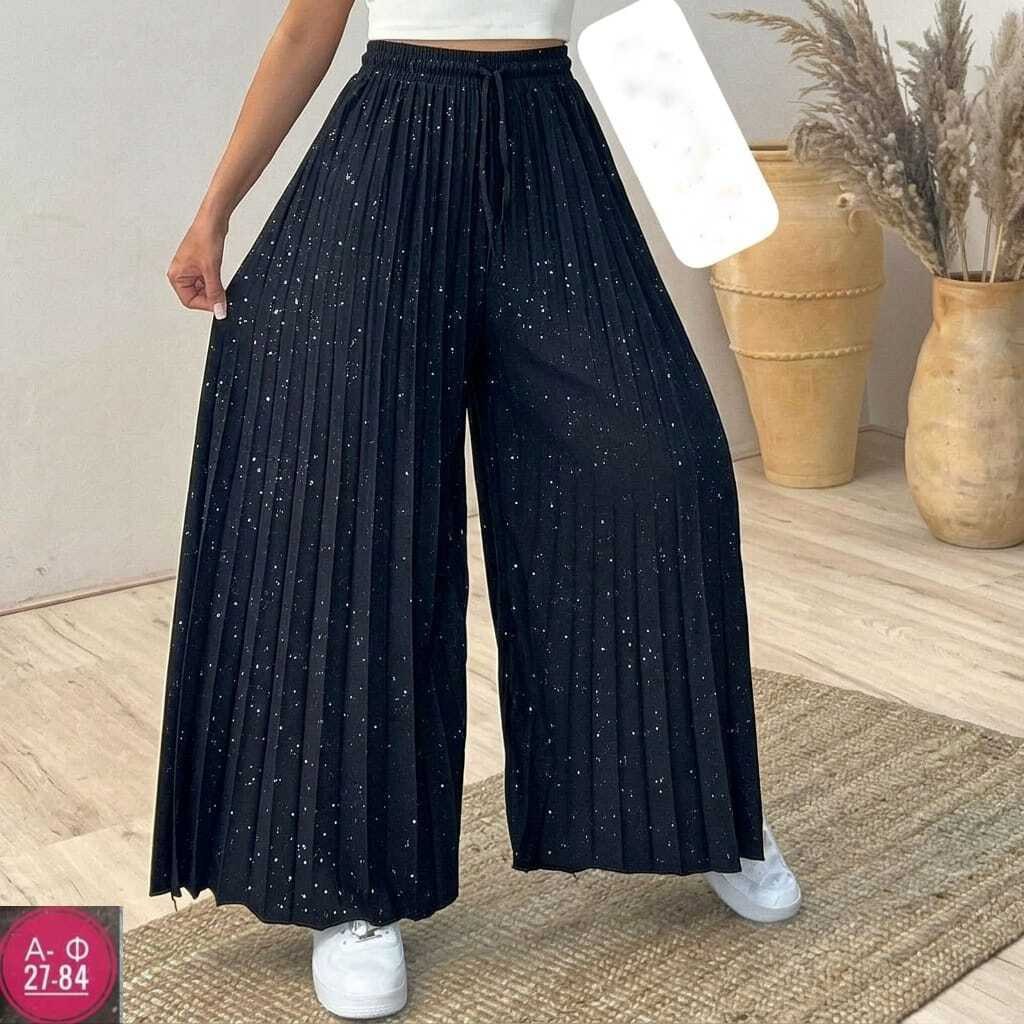 брюки-палаццо женские плиссированные с широкими штанинами,женские широкие брюки,широкие брюки,шифоновые брюки,модные брюки