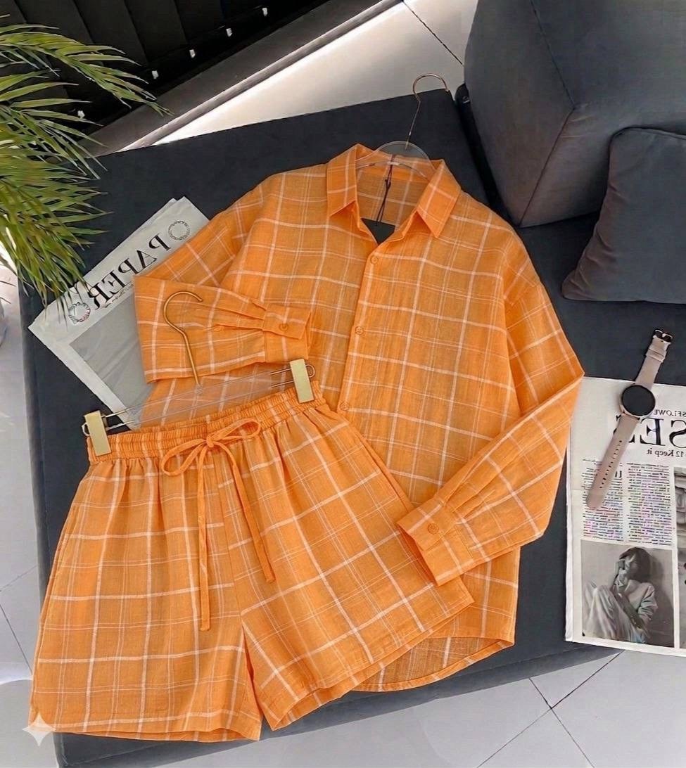 повседневный костюм,летние костюмы,костюм женский,женские летние костюмы,костюм рубашка и шорты из муслина