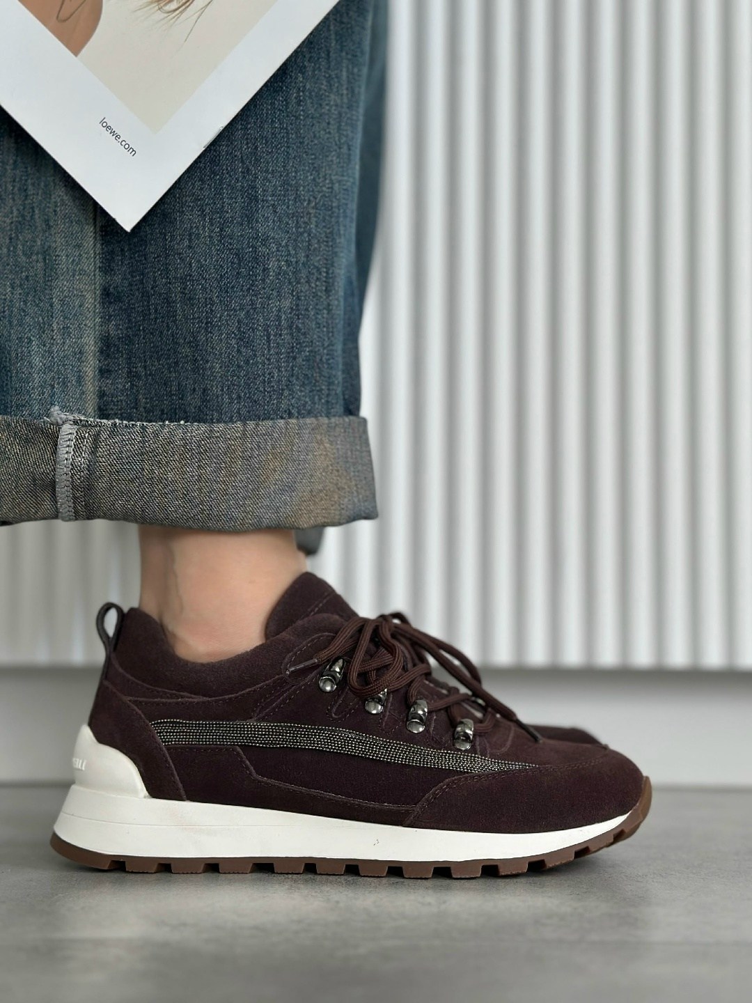 замшевые кроссовки brunello cucinelli,,кроссовки brunello cucinelli,женские кроссовки,кроссовки замшевые женские