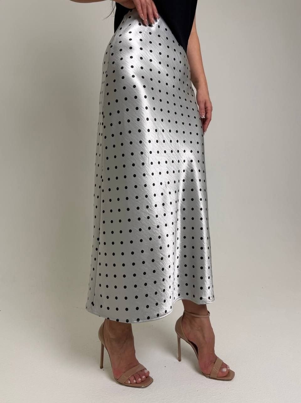 юбка макси,юбка,юбка в горошек,юбка миди,длинная юбка