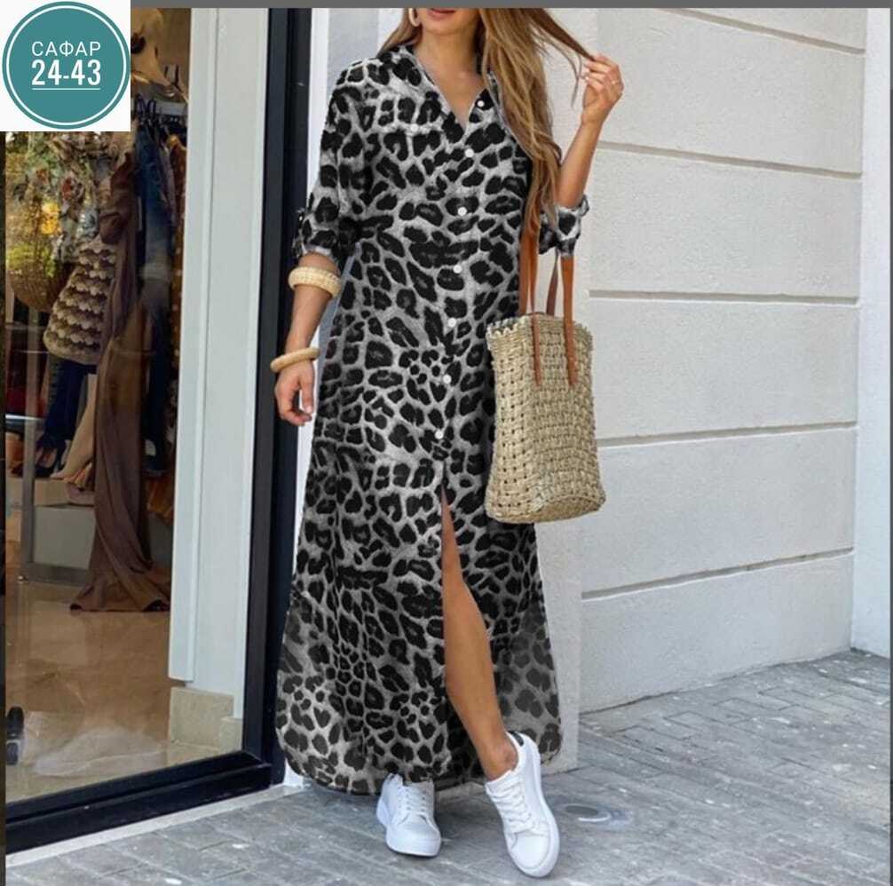 платье с леопардовым принтом,женское длинное платье с леопардовым принтом,леопардовое платье,платье леопард макси лето,платье zanzea леопард