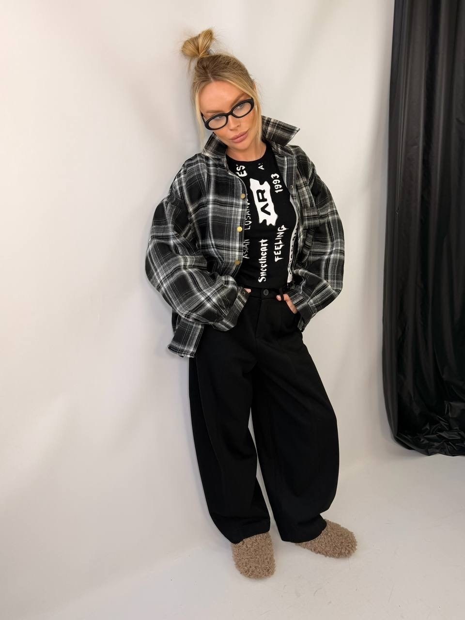 рубашка оверсайз в клетку,рубашка в клетку оверсайз y2k thirteen brand,стильная рубашка,женская рубашка в клетку оверсайз,рубашка женская