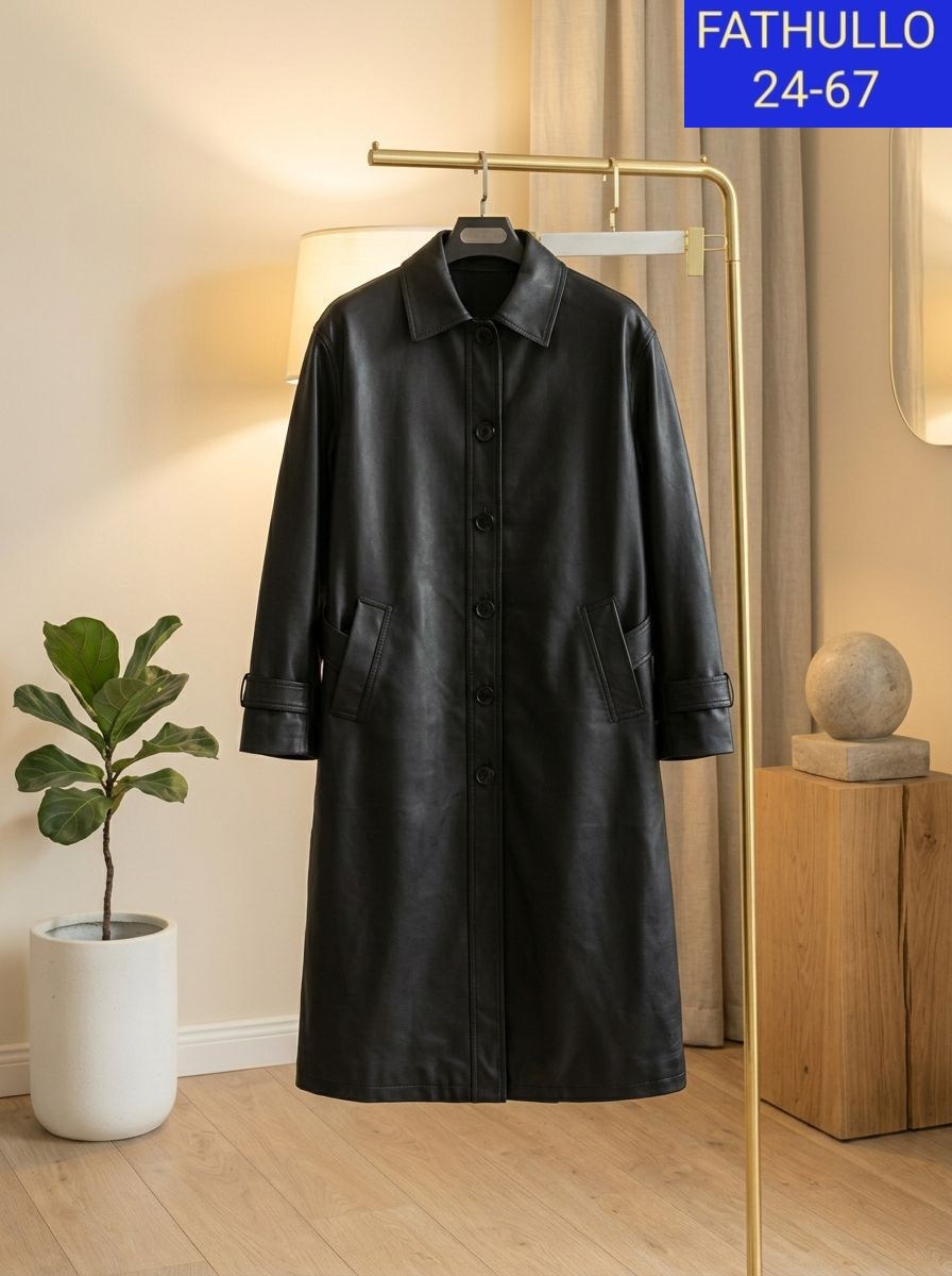 кожаный плащ женский,кожаный плащ женский 2026,кожаное пальто,кожаный плащ,длинный кожаный плащ женский