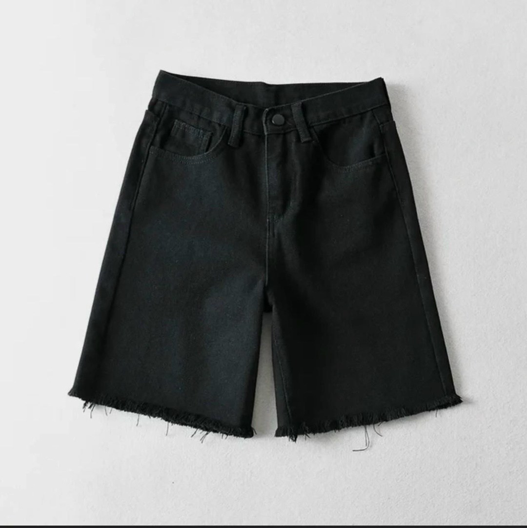 джинсовые шорты,шорты широкие джинсовые,джинсовые шорты женские,черные джинсовые шорты,повседневные шорты