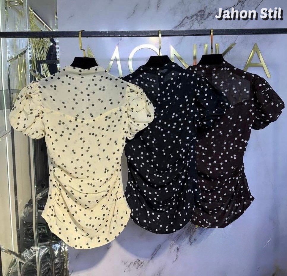 блуза,женская блузка,блуза в горох,блуза женская,платье в горошек