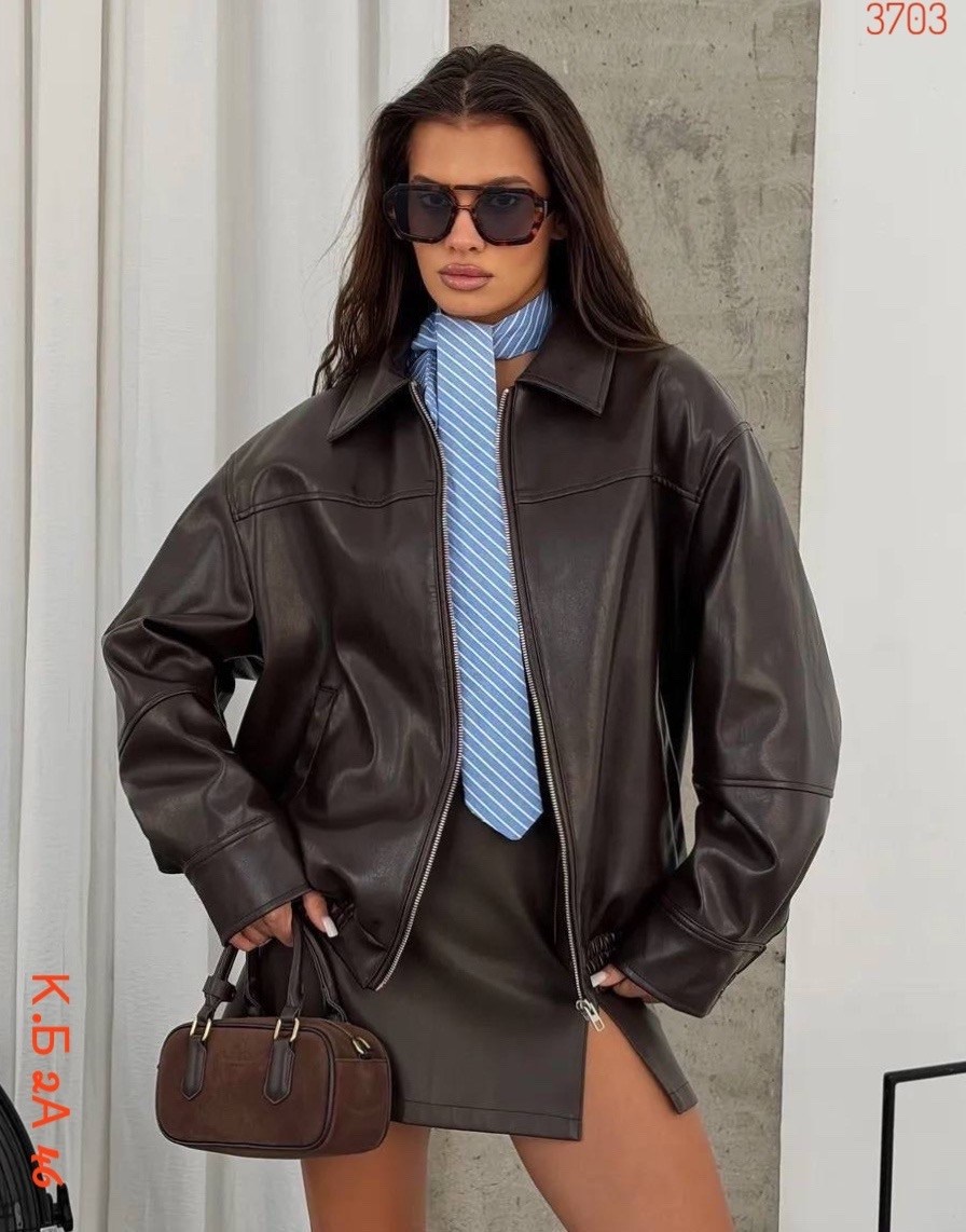 кожаная куртка,повседневная куртка,куртка бомбер,куртка свободного кроя,женская кожаная куртка