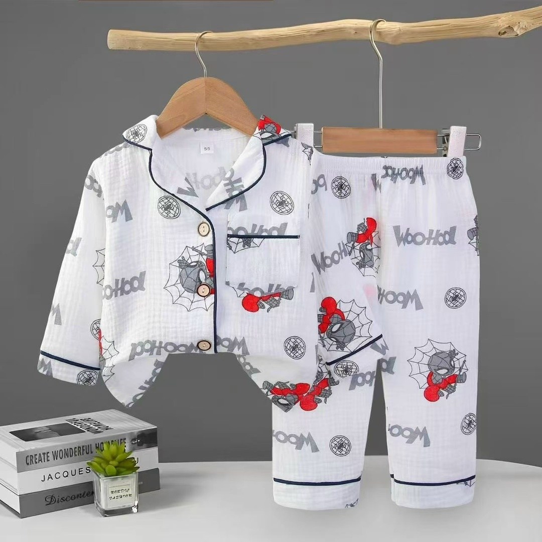 муслиновая пижама для детей,пижама для малыша,пижам,пижама детская,детская пижама из муслина