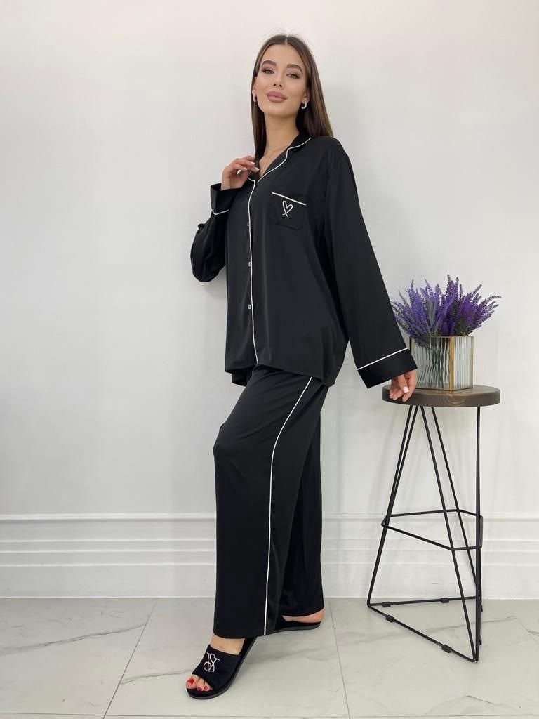 шелковая пижама женская,шелковая пижама,женская пижама,пижама классическая,пижама премиум