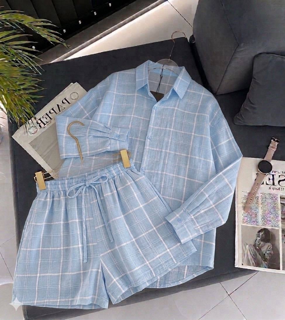 повседневный костюм,летние костюмы,костюм женский,женские летние костюмы,костюм рубашка и шорты из муслина