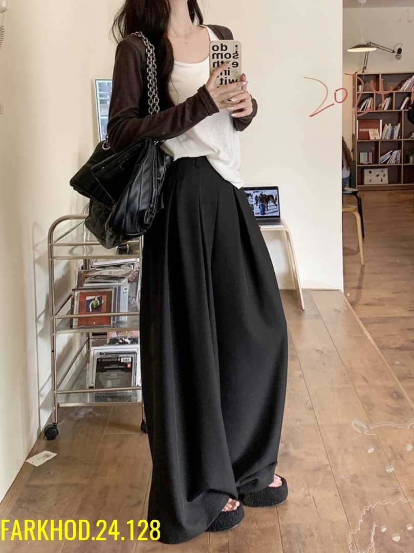 женские широкие брюки с высокой талией,брюки женские с широкими штанинами,широкие брюки с высокой талией,широкие брюки,deat модные женские брюки с высокой талией