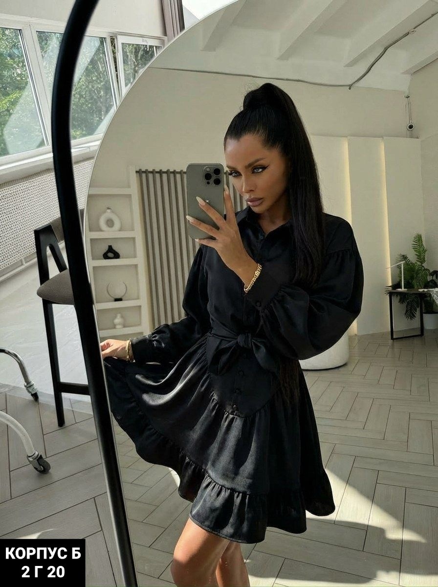 платье с поясом,черное платье,модное платье,чёрное женское платье,стильное платье
