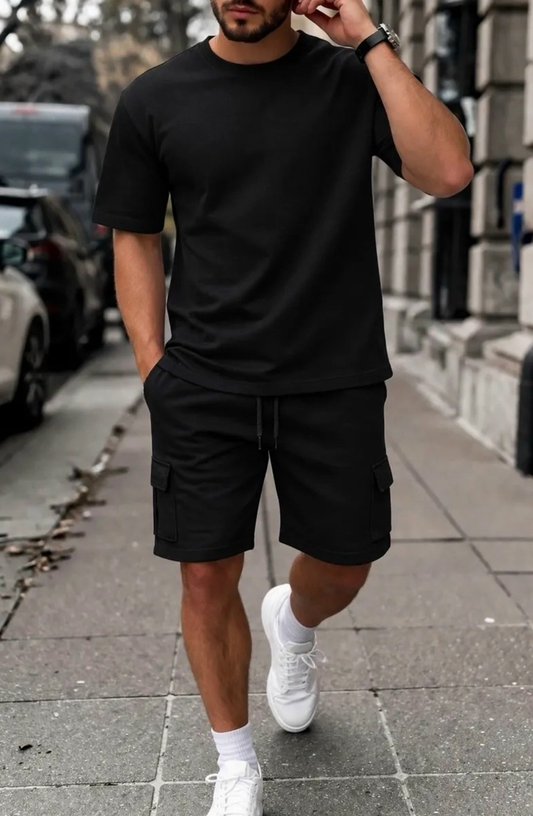 мужская мода,шорты повседневные,мужские комплекты,мужские шорты,мужские спортивные костюмы