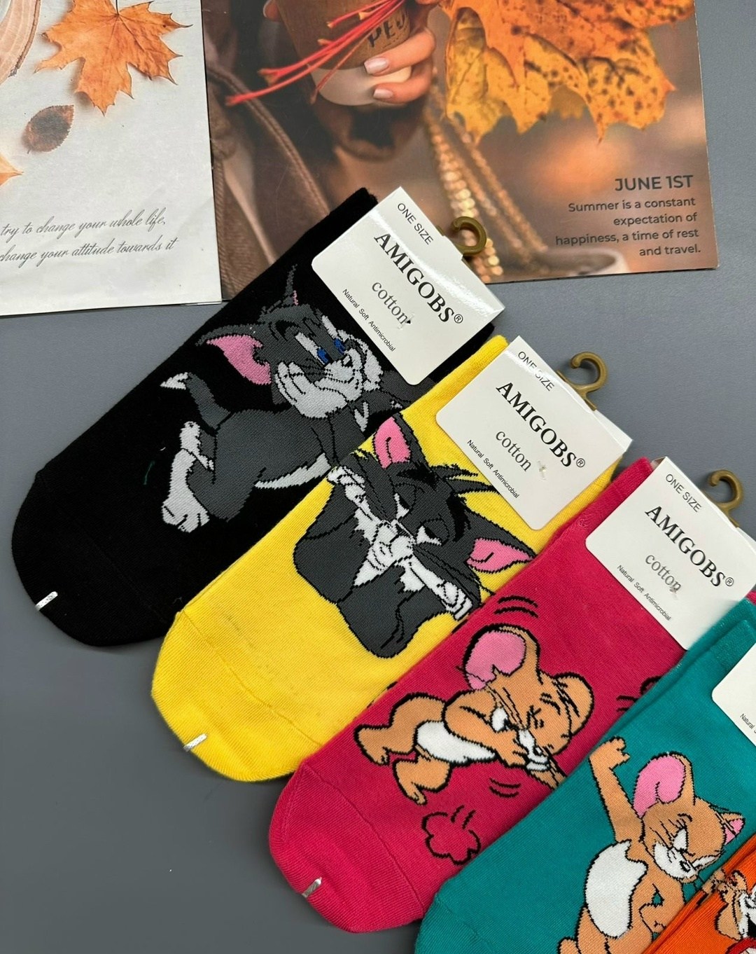 носки том и джерри,носки amigobs,комплект носки женские,женские носки,носки комплект