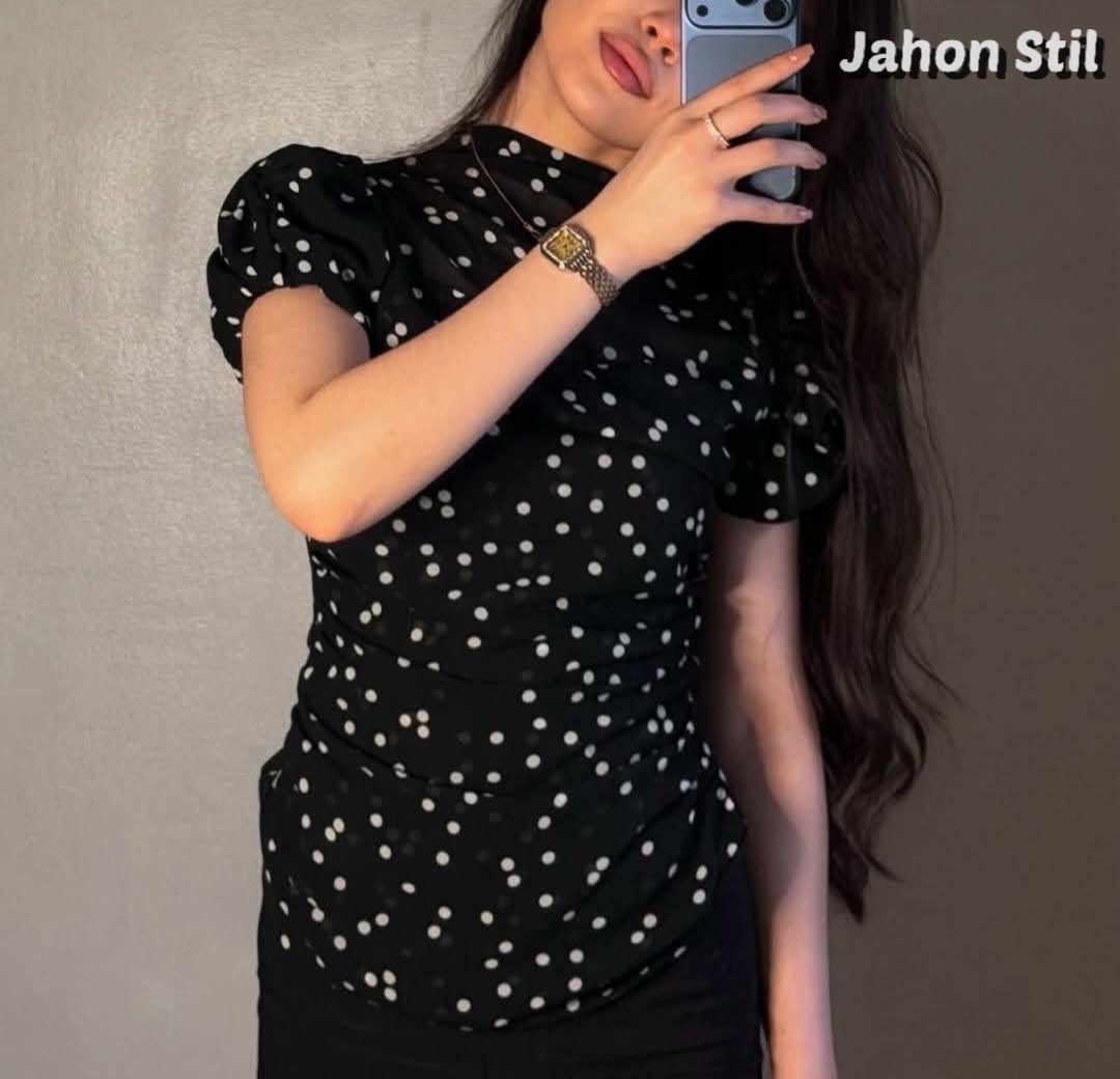 блуза,женская блузка,блуза в горох,блуза женская,платье в горошек