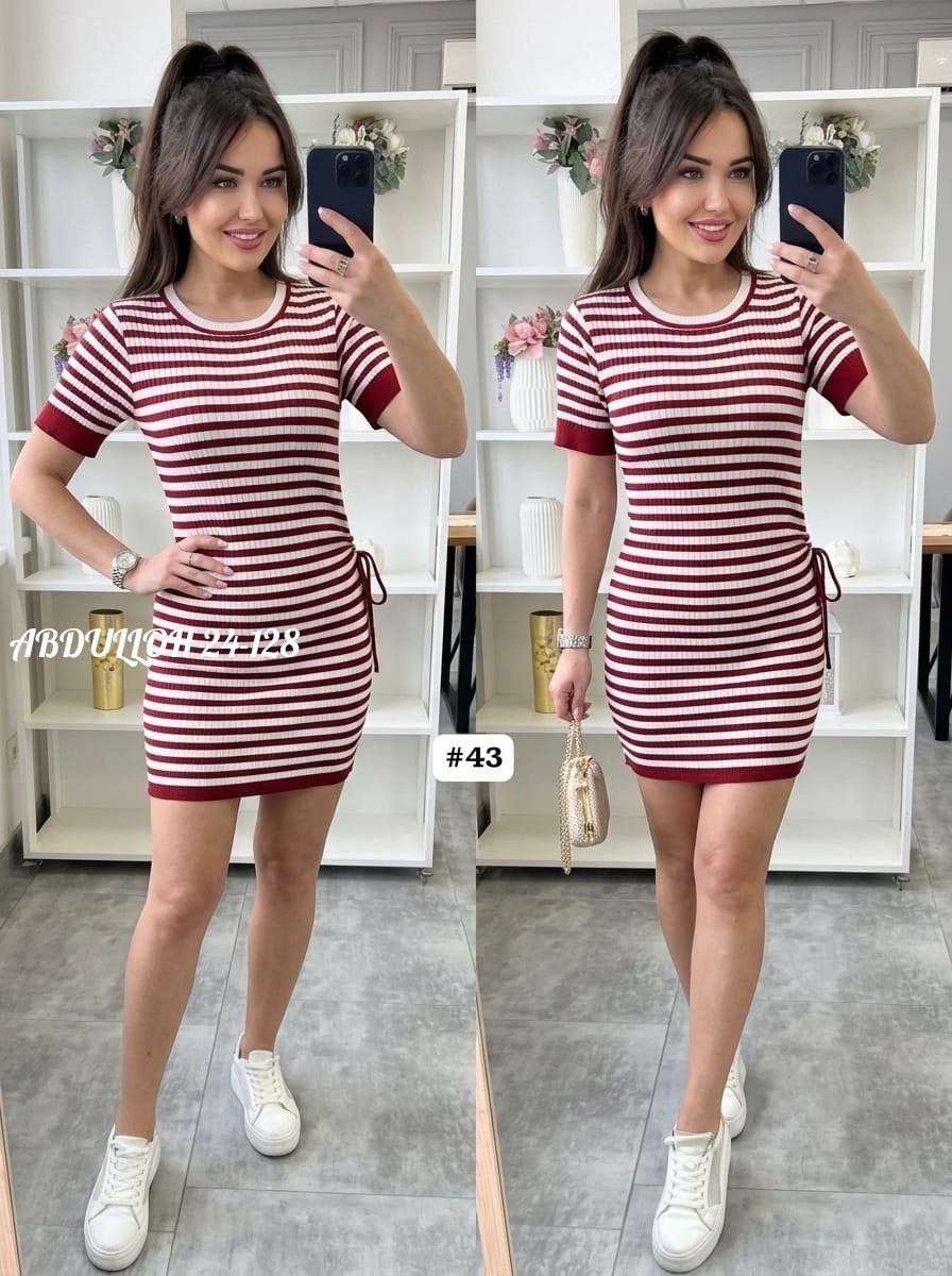 платья в полоску,модное платье,платье,туника женская,трикотажное платье
