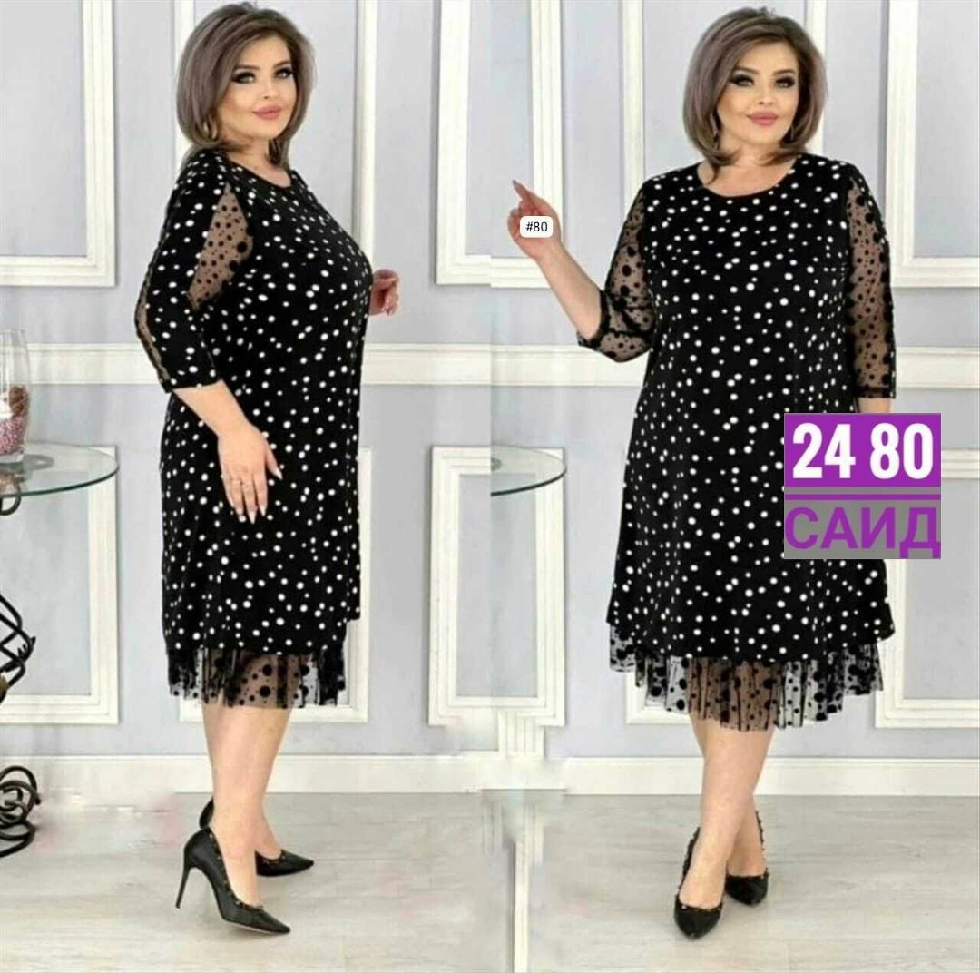 платье больших размеров,платье женское больших размеров,вечернее платье больших размеров нарядное в горошек saliya brand,женское праздничное платье больших размеров,женское платье