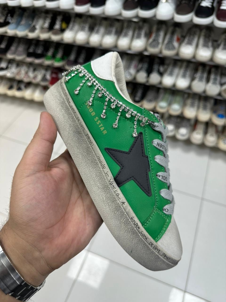 ,golden goose зеленые,женская ,кеды голден гус зеленые,golden goose кеды