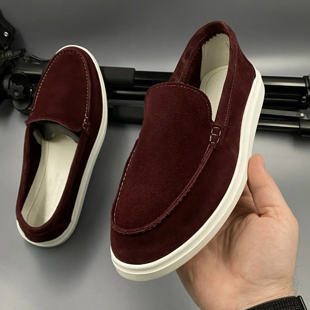 замшевые лоферы,лоферы мужские замшевые,,loro piana бордовые лоферы,бордовые лоферы