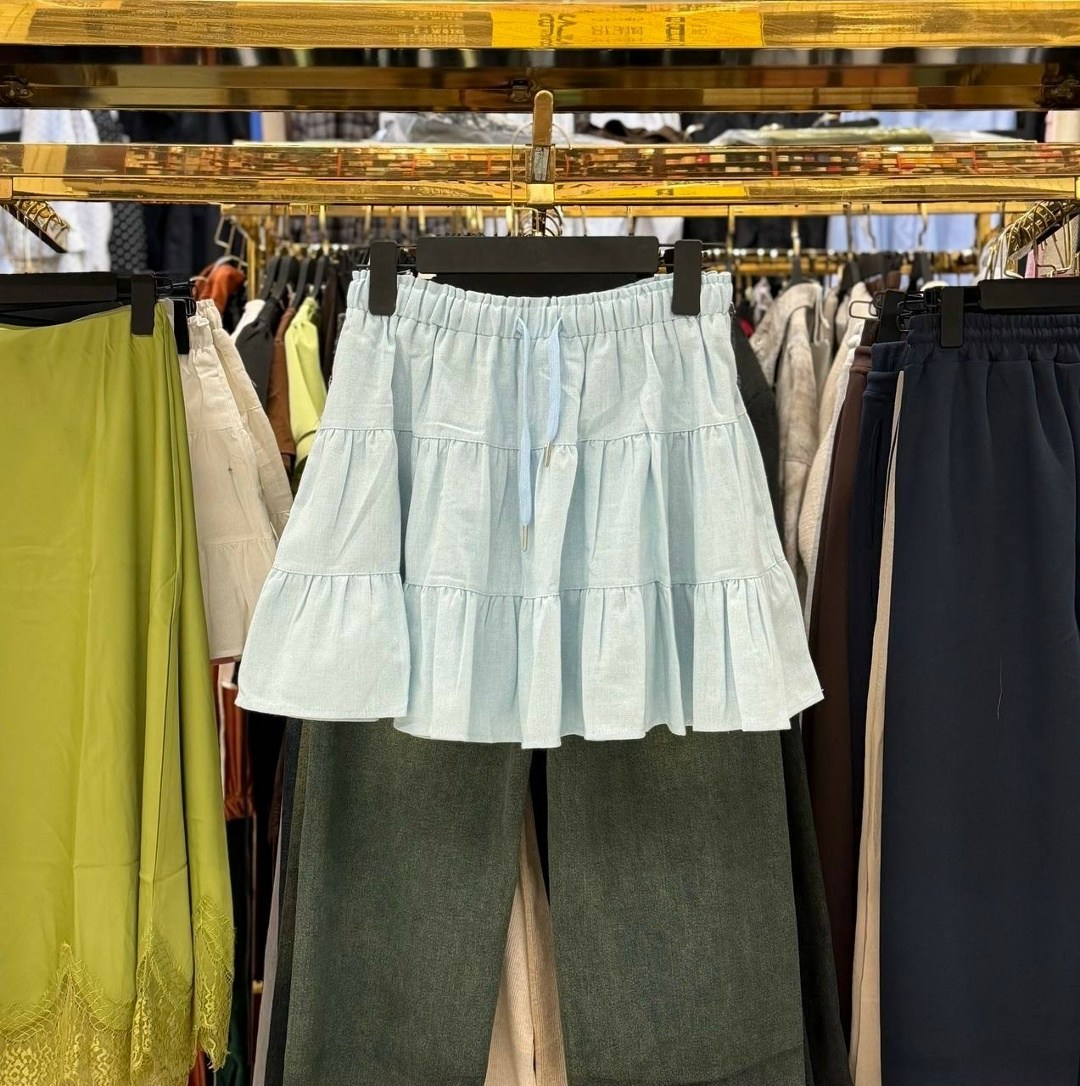 юбка с оборками,юбка,белая юбка,юбка в корейском стиле,женская юбка