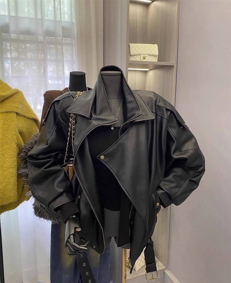 косуха кожаная куртка оверсайз весенняя,куртка косуха женская,кожаная куртка косуха,куртка косуха,косуха кожаная оверсайз
